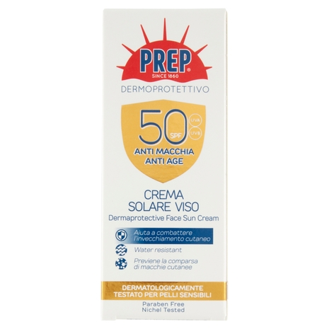 Prep Dermoprotettivo 50 SPF Crema Solare Viso 50 ml